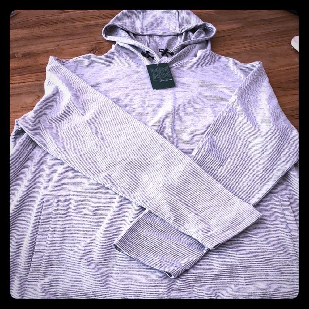 01. Algo Patrick Stripe Hoodie- NWT-Large